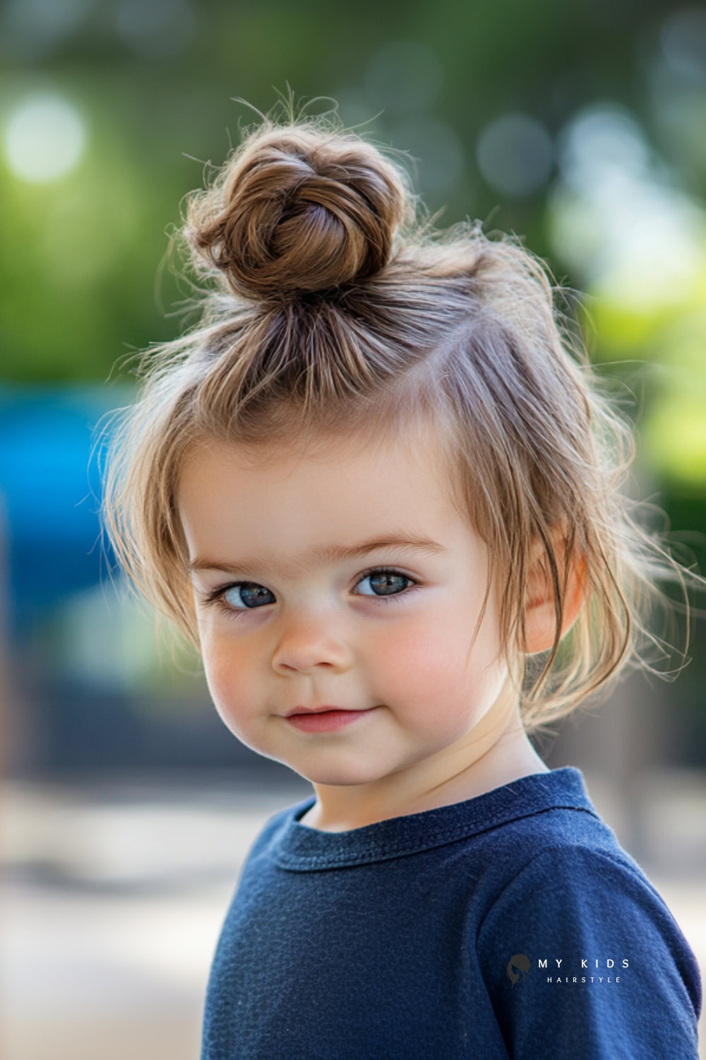 Mini Man Bun or Top Knot